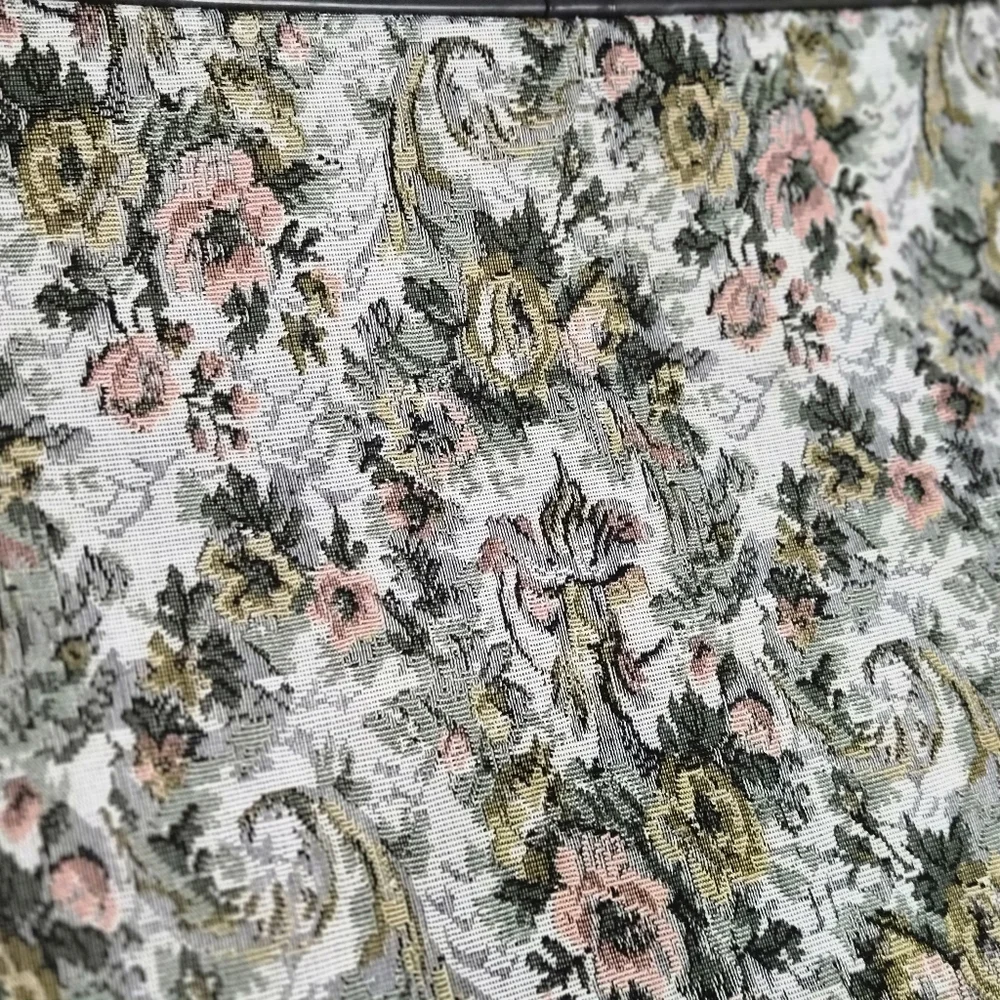 Floral Vintage Tapestry Suitcase With Original Shoulder Strat Never Used